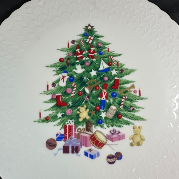 Mikasa Bone China Cake Plate Christmas Spirit B2098 Plate - Picture 2 of 8